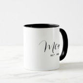 Mutter Muttertag Schrift Elegant Benutzerdefiniert Tasse (VorderseiteRechts)