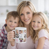 Mutter Mutti Fotocollage weiß schwarz Kaffeetasse