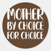 Mutter nach Wahl Runder Aufkleber (Vorderseite)