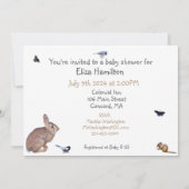 Mutter Natur Babydusche Einladung: Einladung (Rückseite)