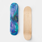 Mutter Natur Fee Aquarellmalerei Skateboard (Vorderseite)