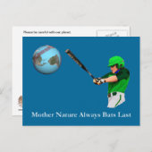 Mutter Natur hält Fledermäuse immer an Postkarte (Vorne/Hinten)