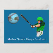 Mutter Natur hält Fledermäuse immer an Postkarte (Vorderseite)