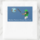 Mutter Natur hält Fledermäuse immer an Rechteckiger Aufkleber (Tasche)