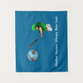 Mutter Natur hält Fledermäuse immer an Wandteppich (Vorderseite)