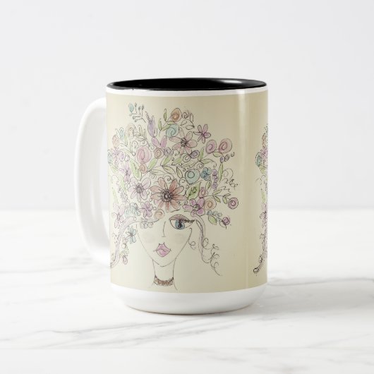 Mutter Natur Kaffee Tasse (Vorderseite Links)