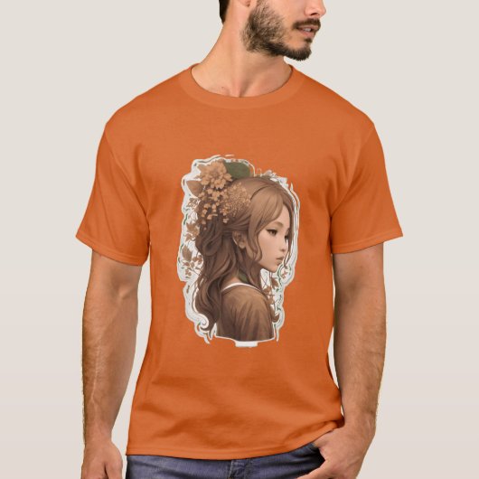 Mutter Natur Mädchen T-Shirt (Vorderseite)