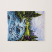 Mutter Natur mit grünen Bäumen und Fluss Puzzle (Horizontal)