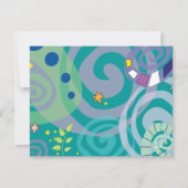 MUTTER NATUR SWIRL Bat Bar Mitzvah Replik Karte (Rückseite)