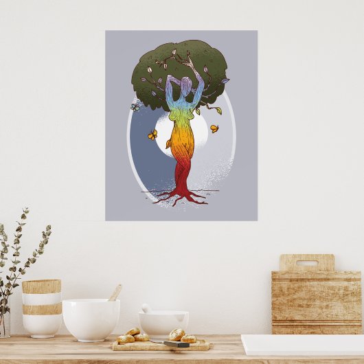 Mutter Natur Vibes Poster (Küche)