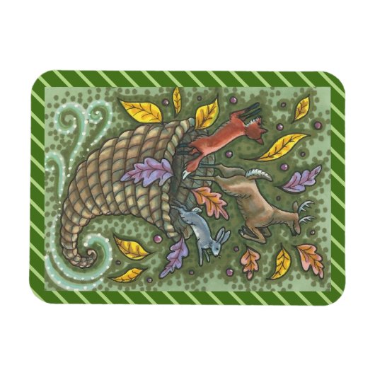 MUTTER NATUR, WOODSY CORNUCOPIA MAGNET (Horizontal)
