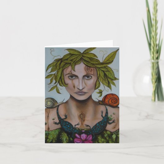Mutter Nature aka Lavina Feiertagskarte (Vorderseite)