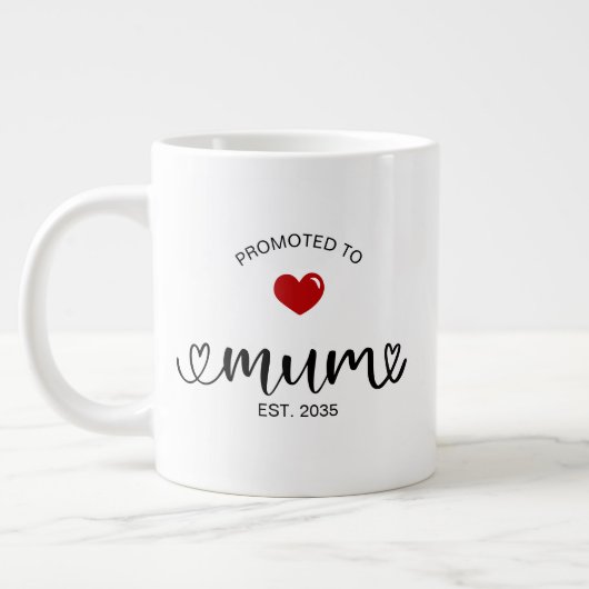 Mutter Neues Muttergeschenk Jumbo-Tasse (Links)