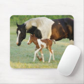Mutter & Neugeborenes Paint Stutfohlen Mousepad (Mit Mouse)