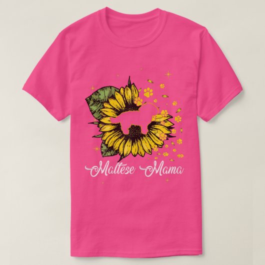 Mütter Niedlich Mama Sunflower Hund Mama Mütter T-Shirt (Design vorne)