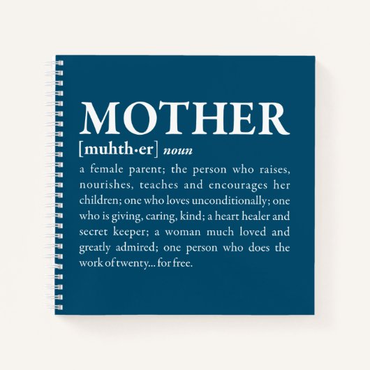 Mutter Notizblock (Vorderseite)