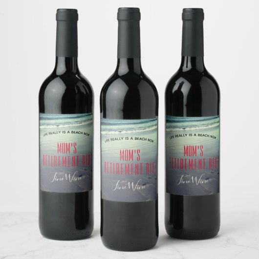 Mütter oder jede Person Red Fine Wine Weinetikett (Flaschen)