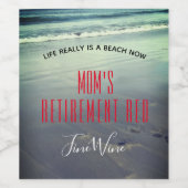 Mütter oder jede Person Red Fine Wine Weinetikett (Einzelnes Label)