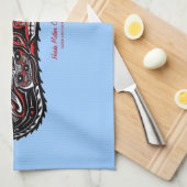 Mutter Otter & Baby Haida Art Küche Handtuch (Viertel Falte)