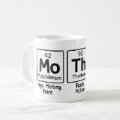 Mutter Periodensystem Wissenschaft | Süße Chemie Kaffeetasse (Vorderseite Links)