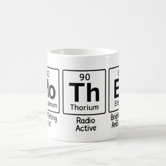 Mutter Periodensystem Wissenschaft | Süße Chemie Kaffeetasse (Mittel)