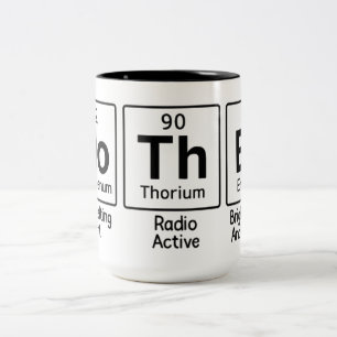 Mutter Periodensystem Wissenschaft   Süße Chemie Zweifarbige Tasse