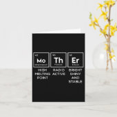 Mutter Periodische Tafel Funny Chemist Mama Momma  Karte (Gelbe Blume)