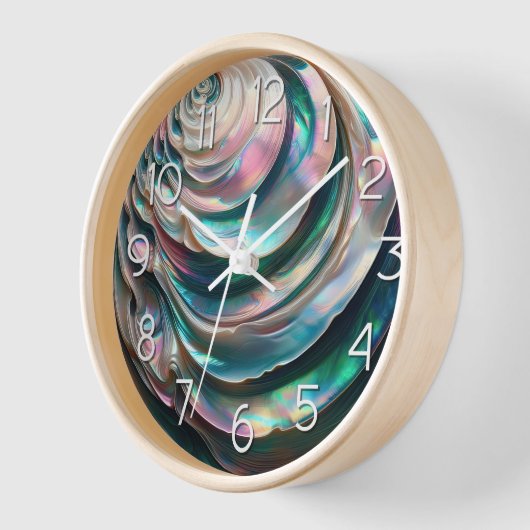 Mutter Perle mit großen Zahlen Uhr (Winkel)