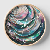 Mutter Perle mit großen Zahlen Uhr (Vorderseite)