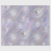 Mutter Perlen, die einer Perle die Geburt gibt Geschenkpapier (Flach)