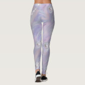 Mutter Perlen, die einer Perle die Geburt gibt Leggings (Rückseite)