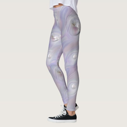 Mutter Perlen, die einer Perle die Geburt gibt Leggings (Links)