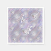 Mutter Perlen, die einer Perle die Geburt gibt Serviette (Vorderseite)