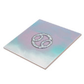 Mutter Perlkrebs Zodiac-Signatur-Dekoration Fliese (Seite)