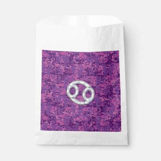 Mutter Perlkrebs Zodiac-Zeichen auf digitaler Camo Geschenktütchen (Vorderseite)