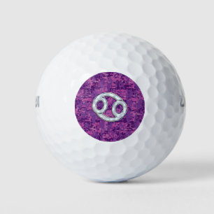 Mutter Perlkrebs Zodiac-Zeichen auf digitaler Camo Golfball