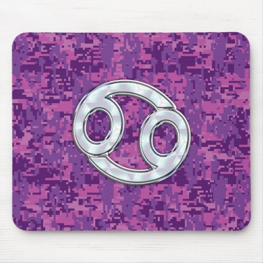 Mutter Perlkrebs Zodiac-Zeichen auf digitaler Camo Mousepad (Vorne)