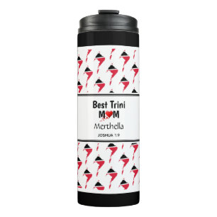 Mutter Personalisiert BEST TRINI MUM MAMA Trinidad Thermosbecher