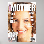 Mutter Personalisiert Magazine Cover Poster (Vorne)