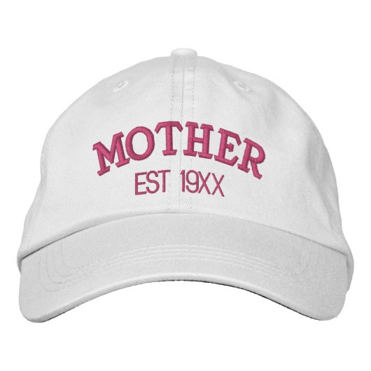 Mutter Personalisiertes Geschenk für neue Mütter B Bestickte Baseballkappe (Vorderseite)