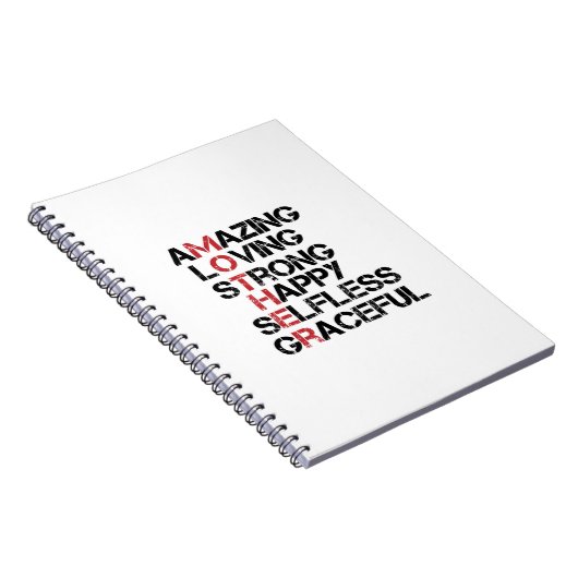 MUTTER - Phantastisches Geliebtes starkes Glück Se Notizblock (Rechte Seite)