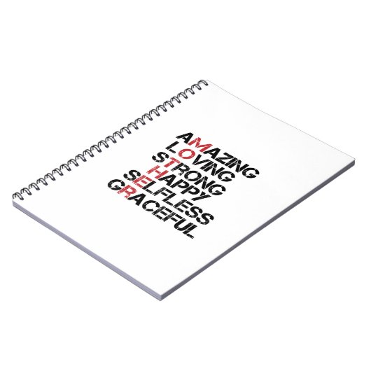 MUTTER - Phantastisches Geliebtes starkes Glück Se Notizblock (Linke Seite)