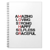 MUTTER - Phantastisches Geliebtes starkes Glück Se Notizblock (Vorderseite)