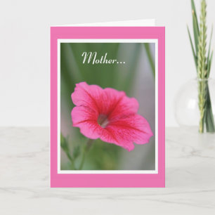 Mutter... Pink Petunia Karte