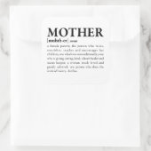 Mutter Quadratischer Aufkleber (Tasche)