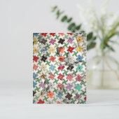 Mutter-Quilt-Postkarte Postkarte (Stehend Vorderseite)