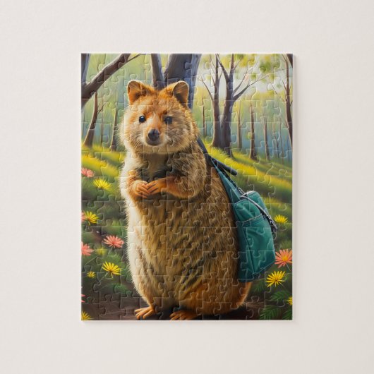 Mutter Quokka Shopping, Jigsaw Puzzle (Vertikal)