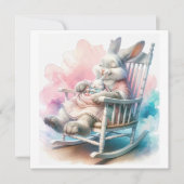 Mutter Rabbit Babydusche Einladung (Vorderseite)