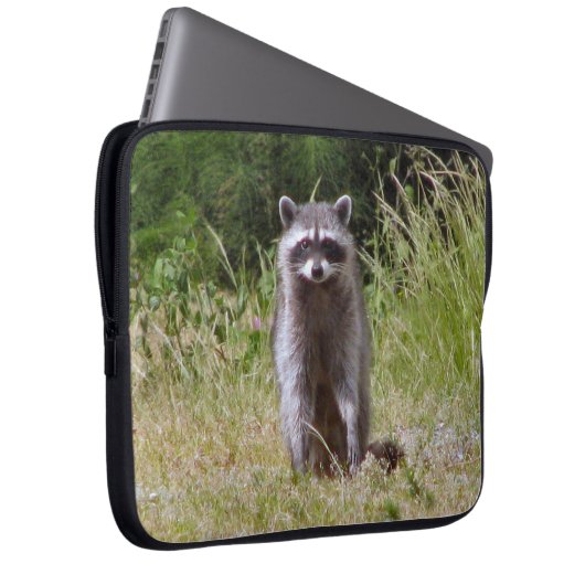 Mutter Raccoon Laptopschutzhülle (Vorne Rechts)