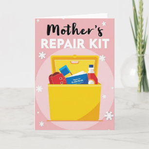 Mütter-Reparatur-Set Illustrationskarte Karte